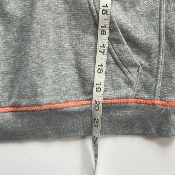 Kids Nike Heather Gray Hoodie with Orange Highlights size large - Picture 10 of 11